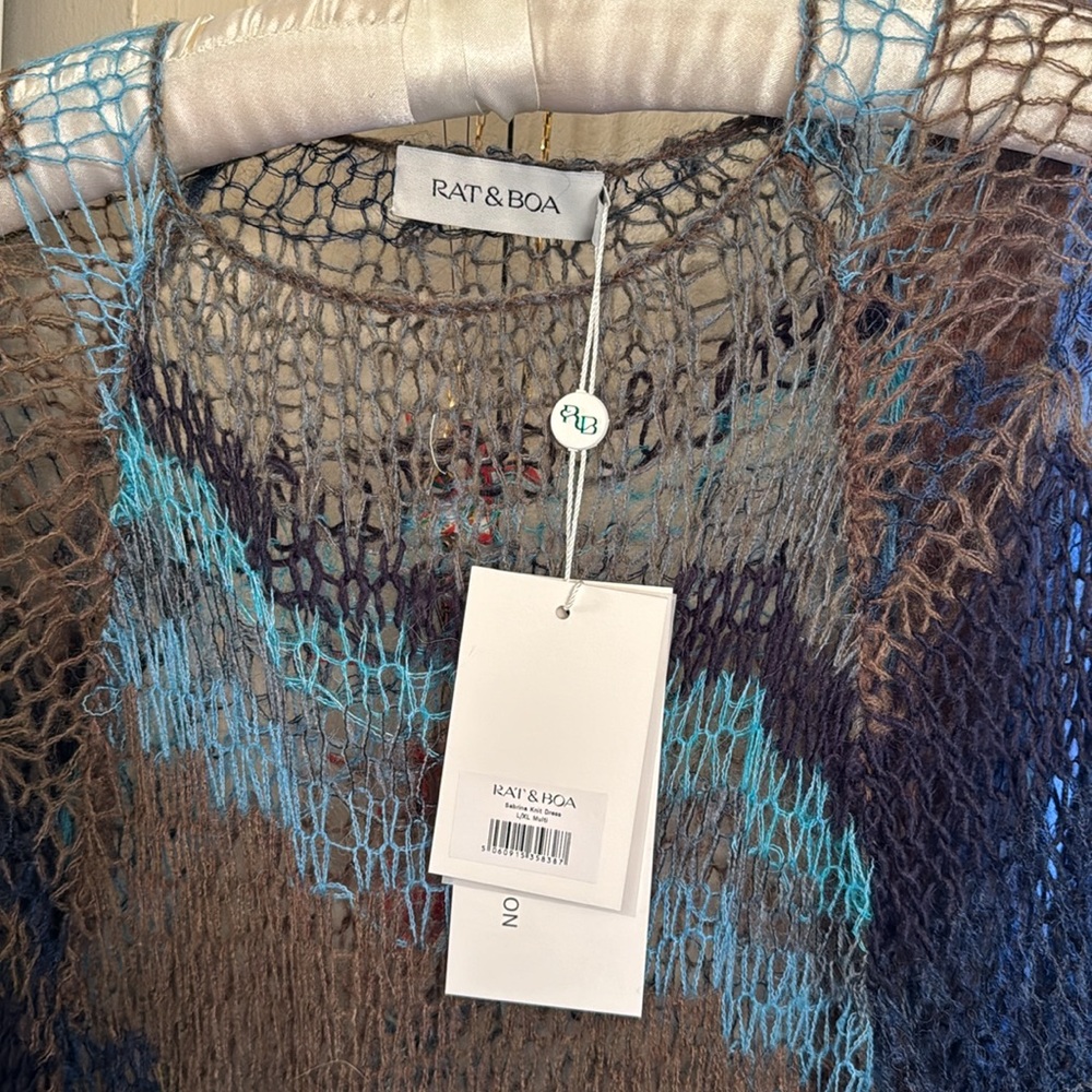 💙 NWT Women’s Rat & Boa Sabrina Knit Maxi Dress - Picture 5 of 9